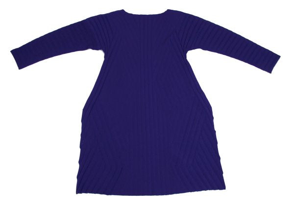 ISSEY MIYAKE A-POC INSIDE Dyed Mesh Tunic Blue Blouse Size 2