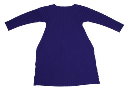 ISSEY MIYAKE A-POC INSIDE Dyed Mesh Tunic Blue Blouse Size 2