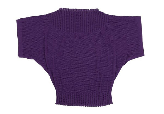 ISSEY MIYAKE A-POC INSIDE Mesh Cut-Out Top Purple Size 2