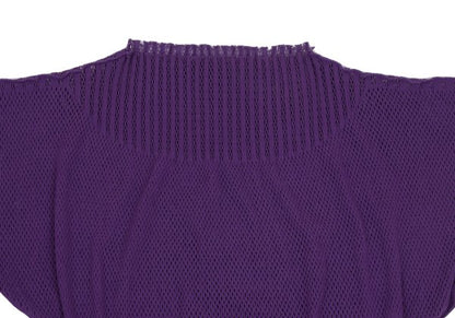 ISSEY MIYAKE A-POC INSIDE Mesh Cut-Out Top Purple Size 2