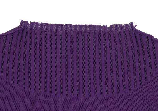 ISSEY MIYAKE A-POC INSIDE Mesh Cut-Out Top Purple Size 2