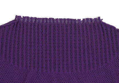 ISSEY MIYAKE A-POC INSIDE Mesh Cut-Out Top Purple Size 2