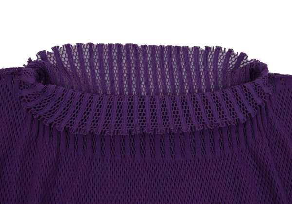 ISSEY MIYAKE A-POC INSIDE Mesh Cut-Out Top Purple Size 2
