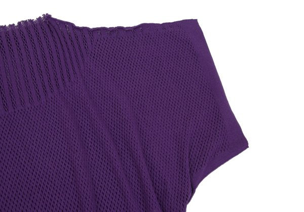 ISSEY MIYAKE A-POC INSIDE Mesh Cut-Out Top Purple Size 2