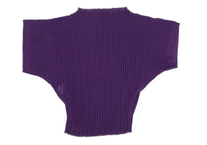 ISSEY MIYAKE A-POC INSIDE Mesh Cut-Out Top Purple Size 2