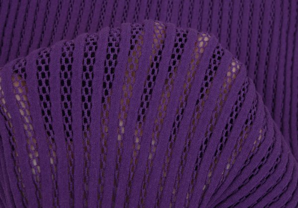 ISSEY MIYAKE A-POC INSIDE Mesh Cut-Out Top Purple Size 2