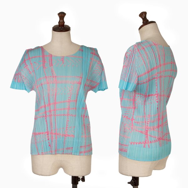 PLEATS PLEASE All Over Print T-Shirt Multi Size 4