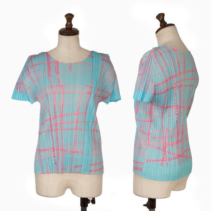 PLEATS PLEASE All Over Print T-Shirt Multi Size 4