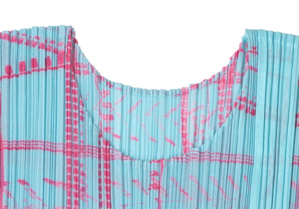 PLEATS PLEASE All Over Print T-Shirt Multi Size 4