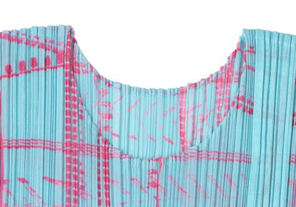 PLEATS PLEASE All Over Print T-Shirt Multi Size 4