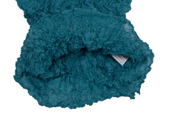 ISSEY MIYAKE FETE Pleated T-Shirt Turquoise Size 2