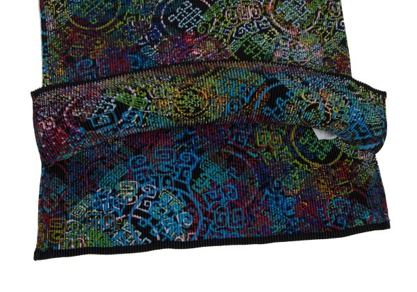 ISSEY MIYAKE FETE Multi-Print Pleated Long Sleeve Tee Size 3
