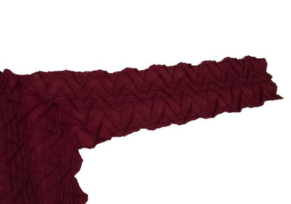 ISSEY MIYAKE WHITE LABEL Zigzag Pleated Shirt Red Size 3