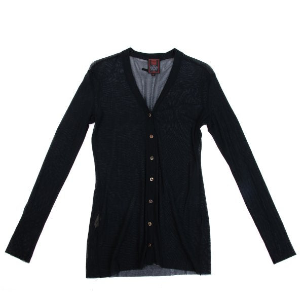 Jean Paul GAULTIER CLASSIQUE Power Cardigan Black Size 40