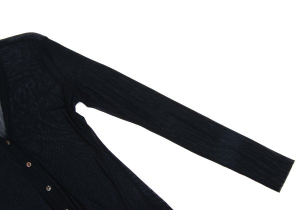 Jean Paul GAULTIER CLASSIQUE Power Cardigan Black Size 40