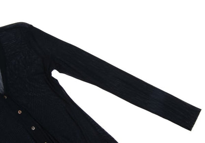 Jean Paul GAULTIER CLASSIQUE Power Cardigan Black Size 40