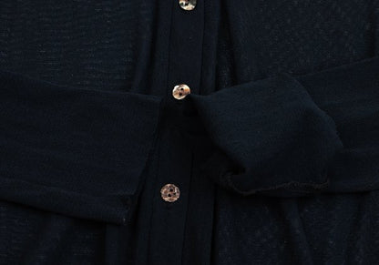 Jean Paul GAULTIER CLASSIQUE Power Cardigan Black Size 40
