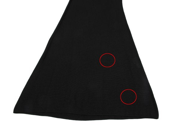 ANTEPRIMA Rayon Mesh Sleeveless Midi Dress Black Size M