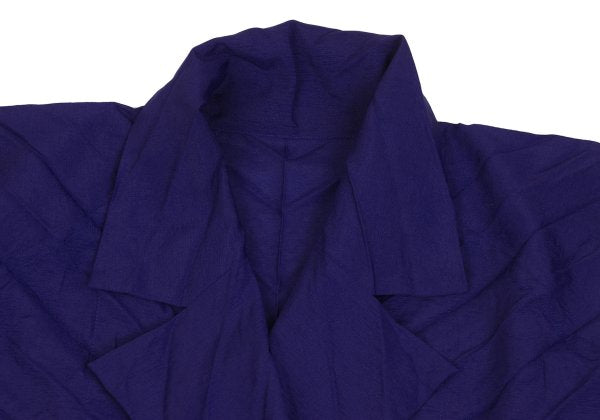 ISSEY MIYAKE Pleated 1-Button Jacket Purple Size 2