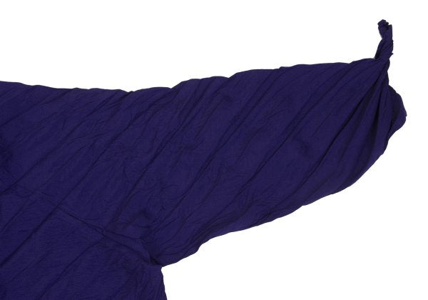 ISSEY MIYAKE Pleated 1-Button Jacket Purple Size 2