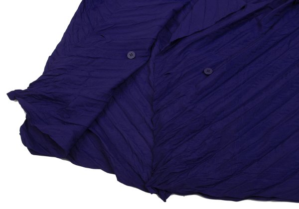 ISSEY MIYAKE Pleated 1-Button Jacket Purple Size 2