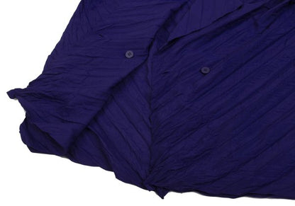 ISSEY MIYAKE Pleated 1-Button Jacket Purple Size 2