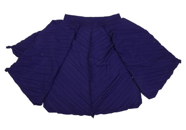ISSEY MIYAKE Pleated 1-Button Jacket Purple Size 2