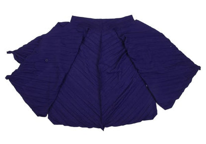 ISSEY MIYAKE Pleated 1-Button Jacket Purple Size 2