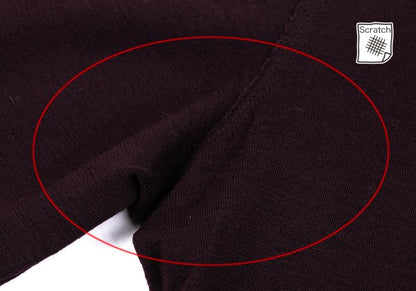 JURGEN LEHL Wool Crew Neck Exposed Sweater Bordeaux Size M
