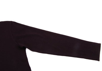 JURGEN LEHL Wool Crew Neck Exposed Sweater Bordeaux Size M