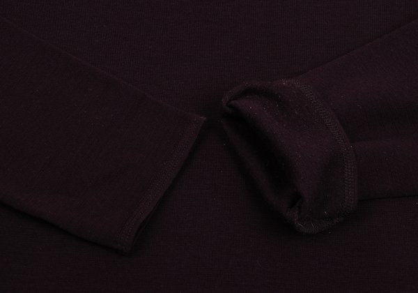 JURGEN LEHL Wool Crew Neck Exposed Sweater Bordeaux Size M