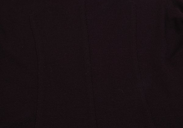 JURGEN LEHL Wool Crew Neck Exposed Sweater Bordeaux Size M