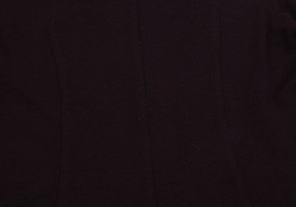 JURGEN LEHL Wool Crew Neck Exposed Sweater Bordeaux Size M