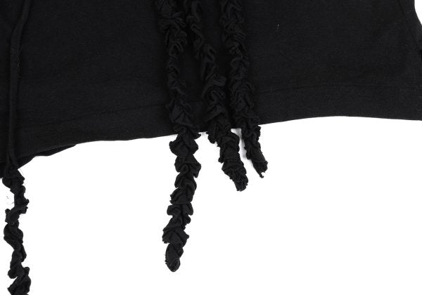 Yohji Yamamoto POUR HOMME Cotton Frill T-Shirt Black Size 3
