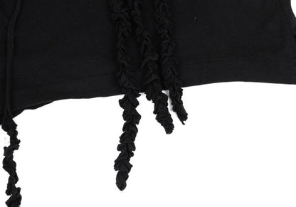 Yohji Yamamoto POUR HOMME Cotton Frill T-Shirt Black Size 3