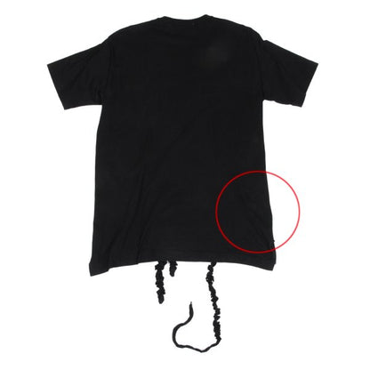 Yohji Yamamoto POUR HOMME Cotton Frill T-Shirt Black Size 3