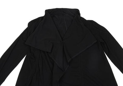 Yohji Yamamoto FEMME Black Gathered Drape Cardigan Size 2