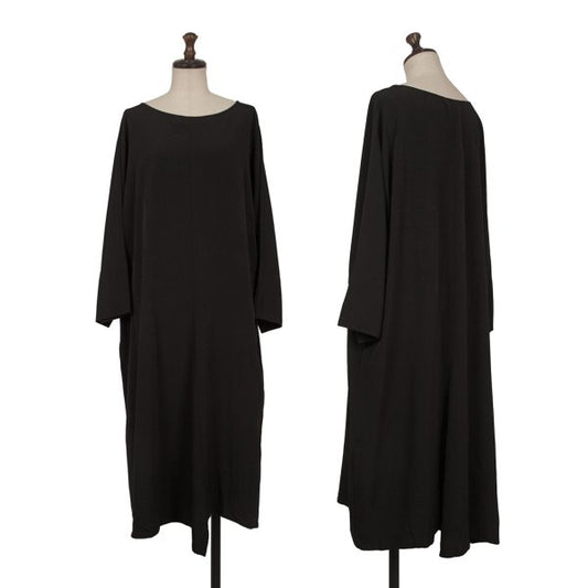 Yohji Yamamoto FEMME 22AW Crepe de Chine Sleeve Dress Size 1