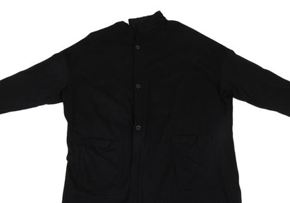 B Yohji Yamamoto 20AW Back Pigment Cardigan Black Size 2