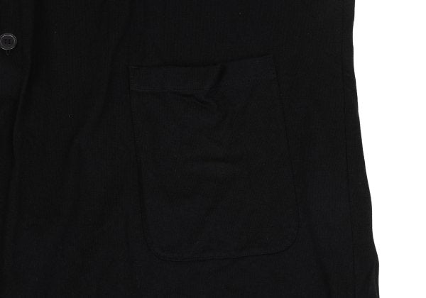 B Yohji Yamamoto 20AW Back Pigment Cardigan Black Size 2