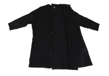 B Yohji Yamamoto 20AW Back Pigment Cardigan Black Size 2