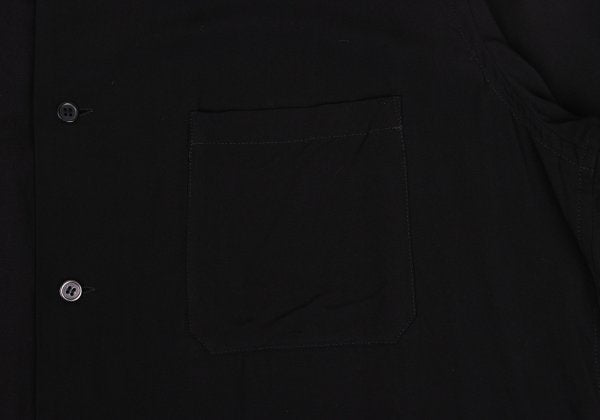 B Yohji Yamamoto 20AW Floral Print Rayon Shirt Black Size 2