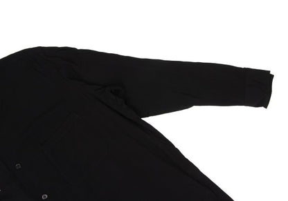B Yohji Yamamoto 20AW Floral Print Rayon Shirt Black Size 2