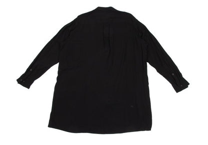 B Yohji Yamamoto 20AW Floral Print Rayon Shirt Black Size 2