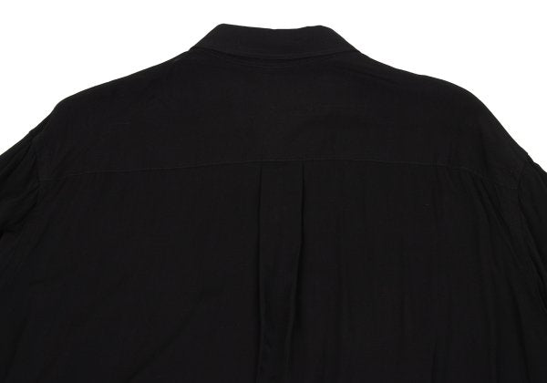 B Yohji Yamamoto 20AW Floral Print Rayon Shirt Black Size 2