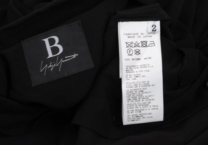 B Yohji Yamamoto 20AW Floral Print Rayon Shirt Black Size 2