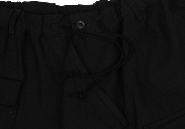B Yohji Yamamoto 20SS Wool Drape Pocket Pants Black Size 1