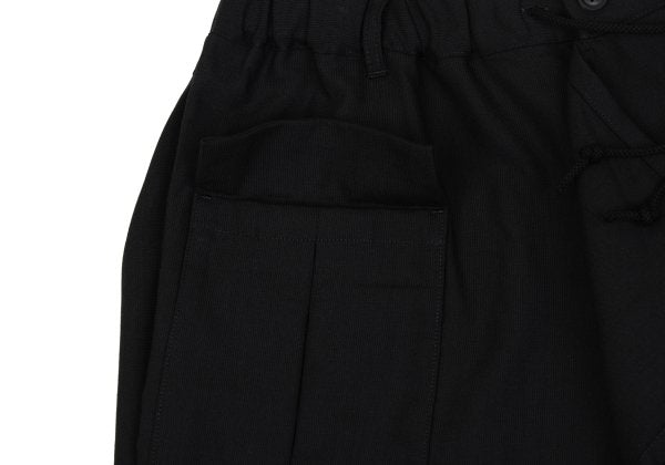 B Yohji Yamamoto 20SS Wool Drape Pocket Pants Black Size 1