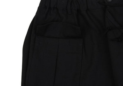 B Yohji Yamamoto 20SS Wool Drape Pocket Pants Black Size 1