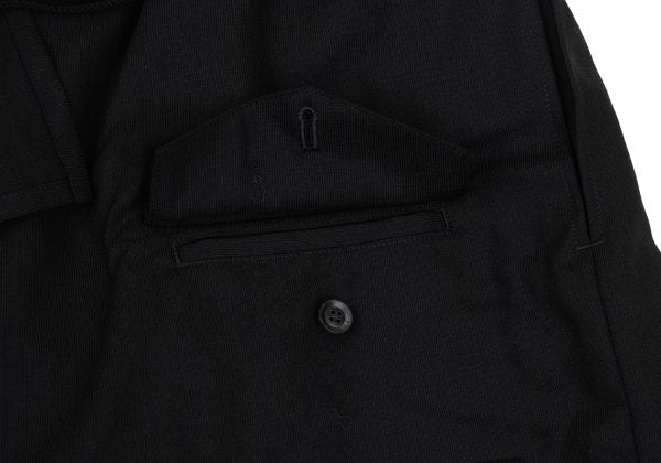 B Yohji Yamamoto 20SS Wool Drape Pocket Pants Black Size 1